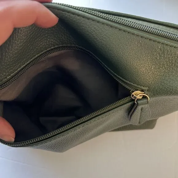 Anthropologie REMI/REID PURSE Olive Green Crossbody - Picture 5 of 10